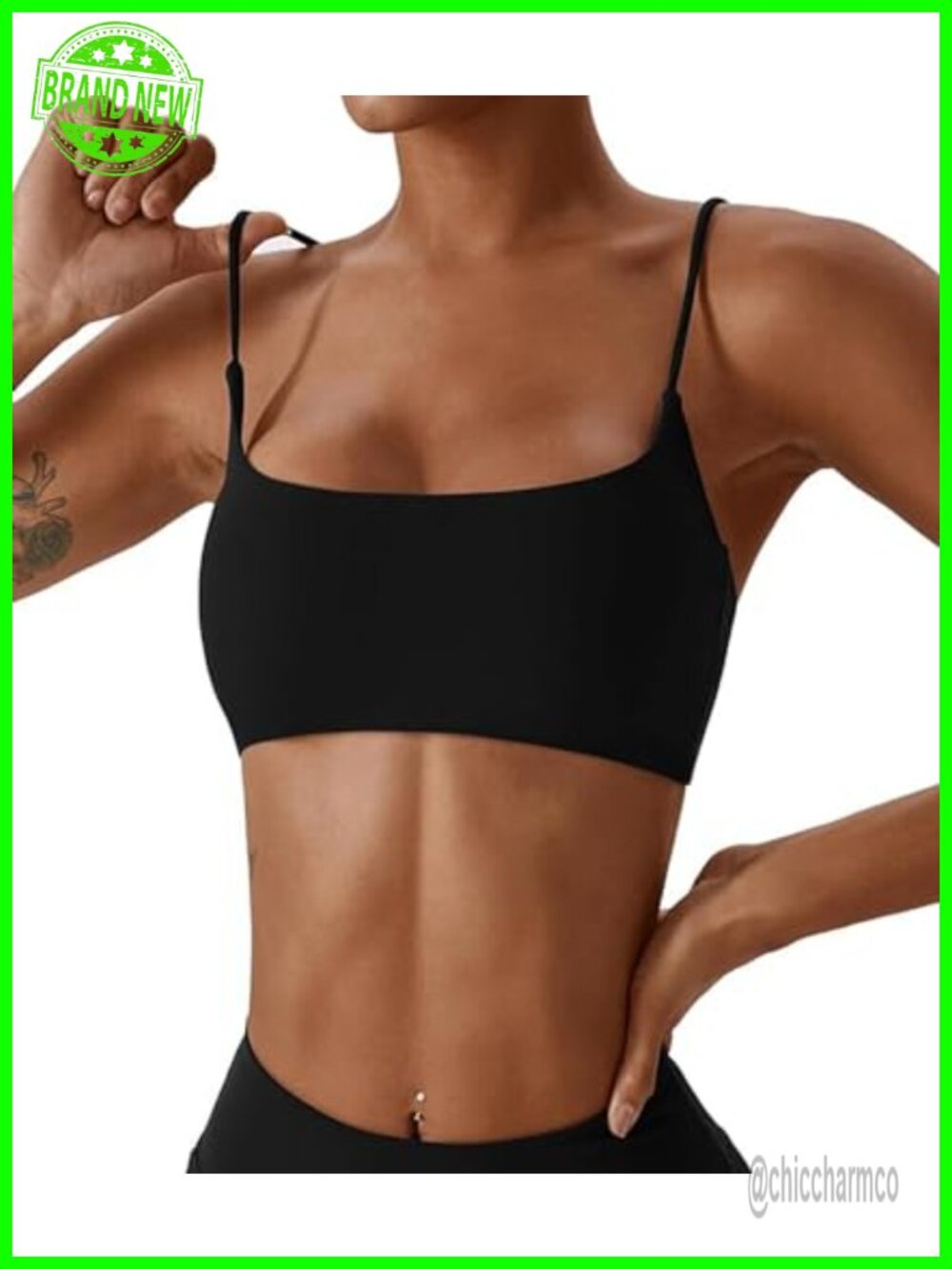 Wirefree Racerback Sports Bra with Removable Pads for Yoga Pilates, 75%